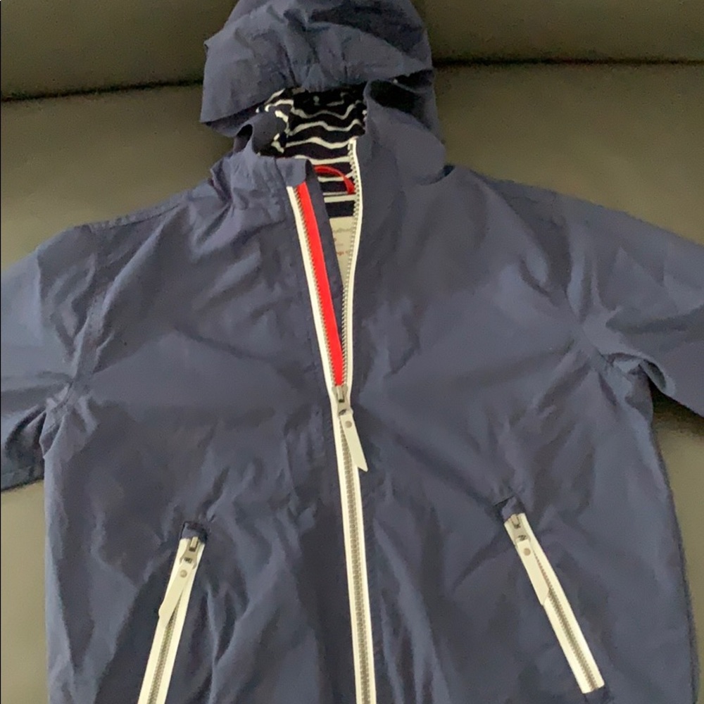 Hanna Anderson rain jacket in blue in 120 cm